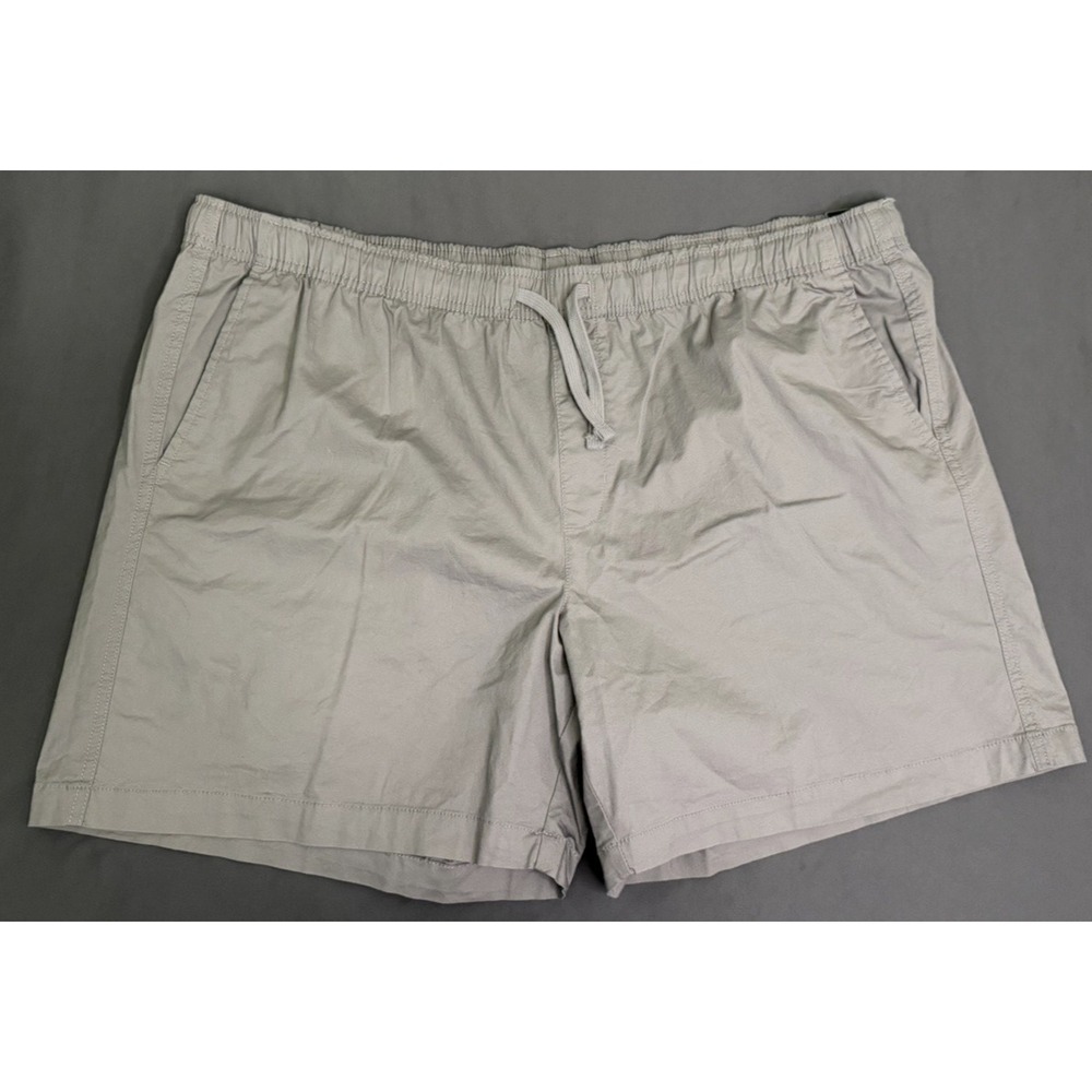 DSG Shorts Mens Size 2XL Gray Athletic Lined Pockets Drawstring Cotton Woven NEW